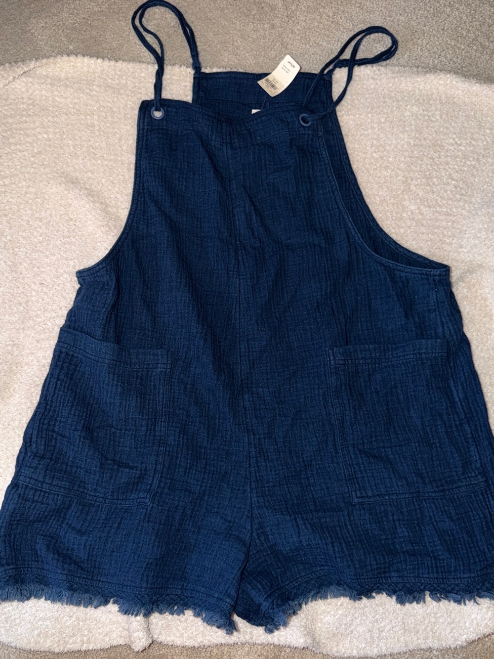 aerie Blue Textured Romper with Tag